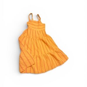 Zara Kids Orange Striped Dress